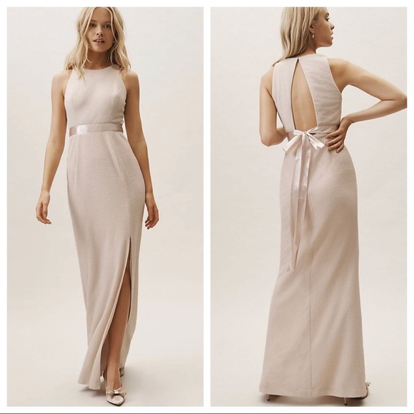 BHLDN Dresses & Skirts - BHLDN Adrianna Papell Idris Dress in Champagne